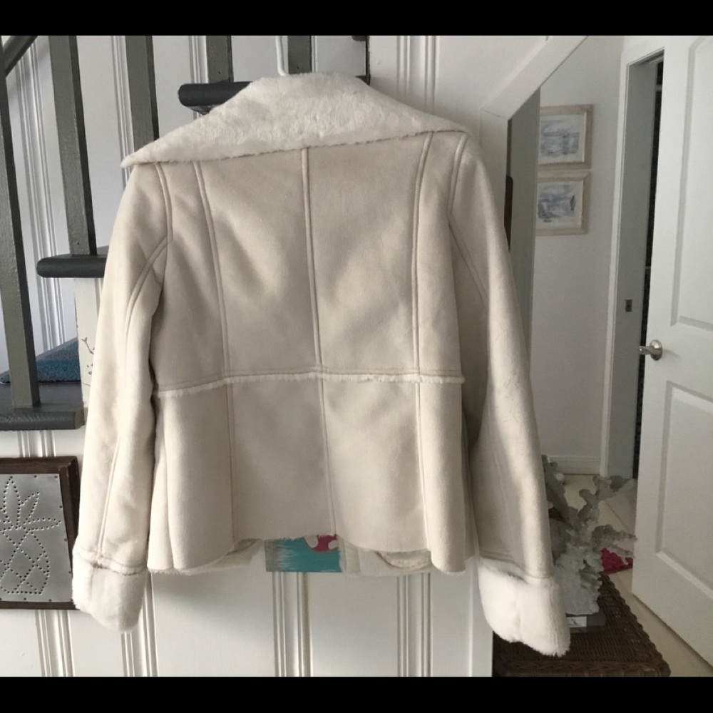 Calvin Klein faux suede faux shearling Jacket - Picture 2 of 2